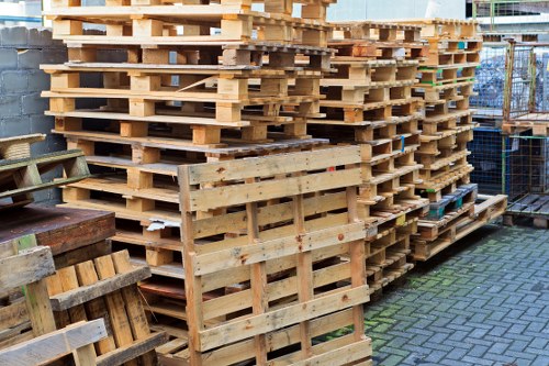 Recycling construction materials at a Fitzrovia waste removal facility